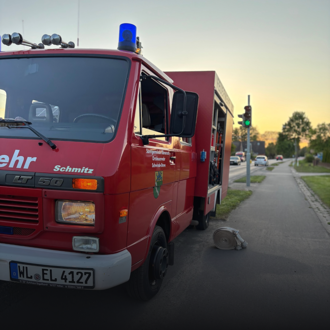 TSF-W der FF Schwinde-Stove an einer Einsatzstelle