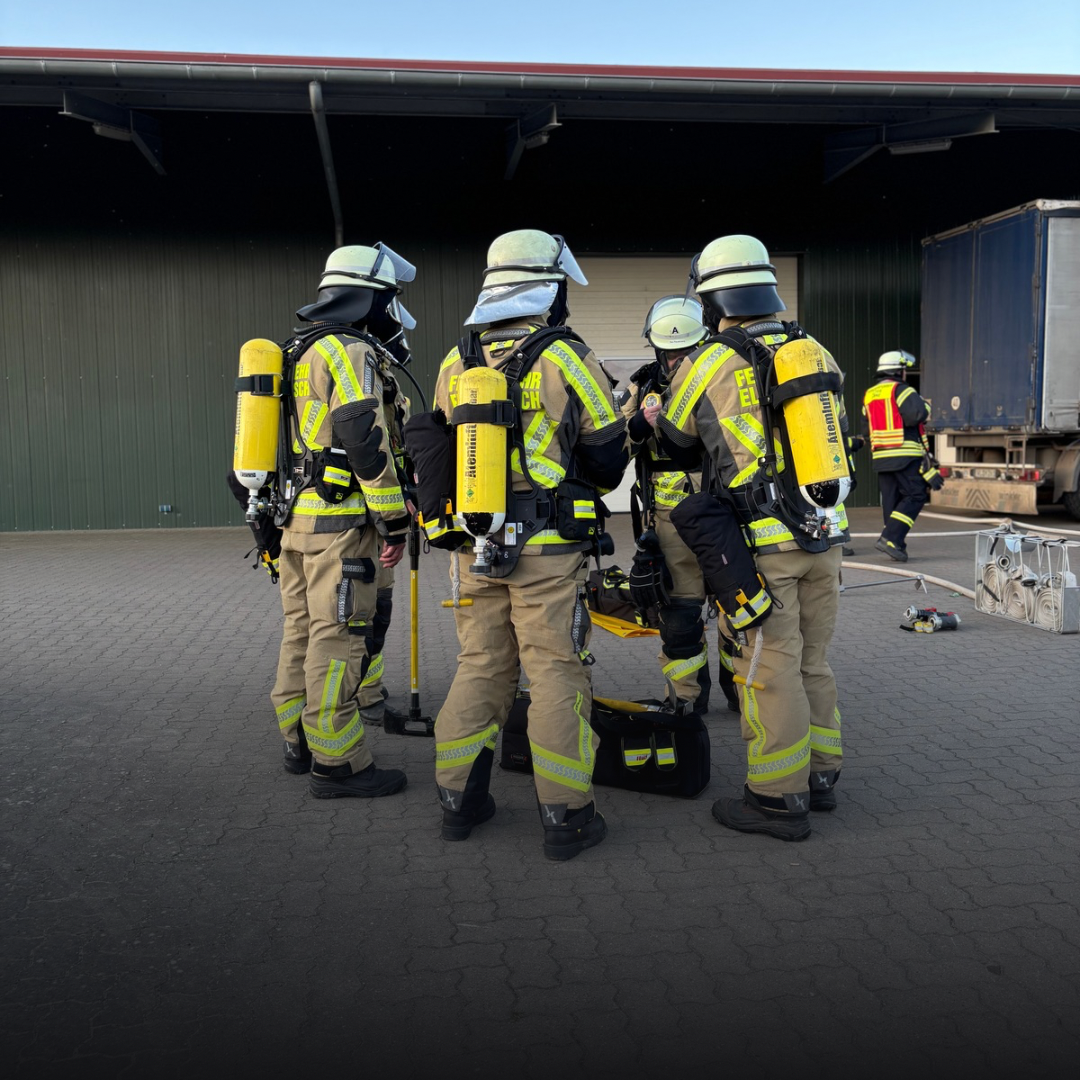 Atemschutzgeräteträger in Bereitstellung