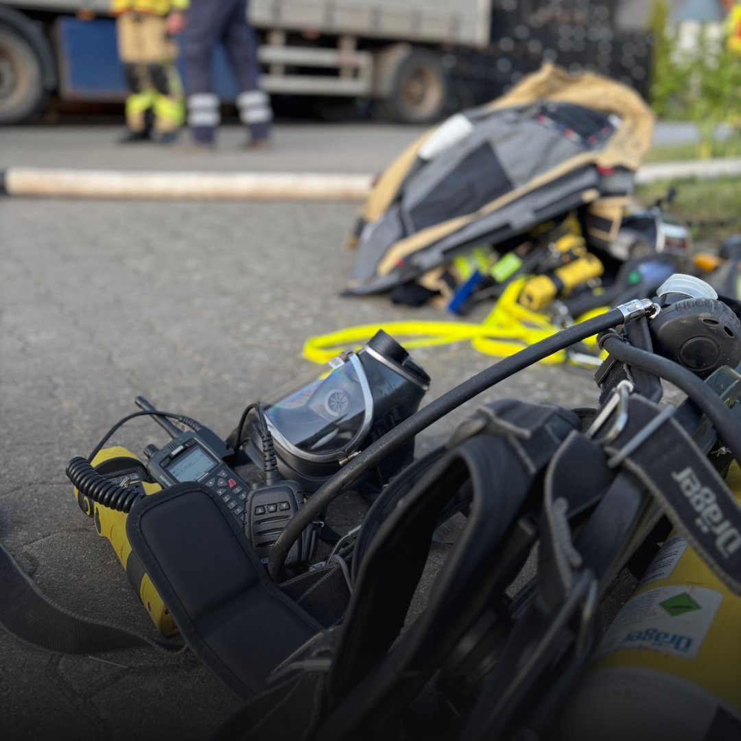 Benutzte Atemschutzgeräte nach dem Einsatz