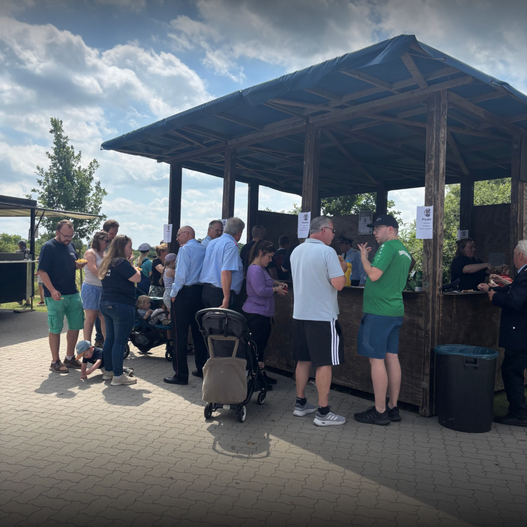 Grillbude beim Gemeindefeuerwehrtag