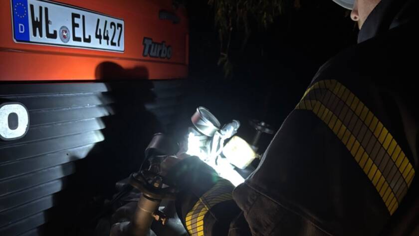 Die Vorbaupumpe eines Löschfahrzeugs