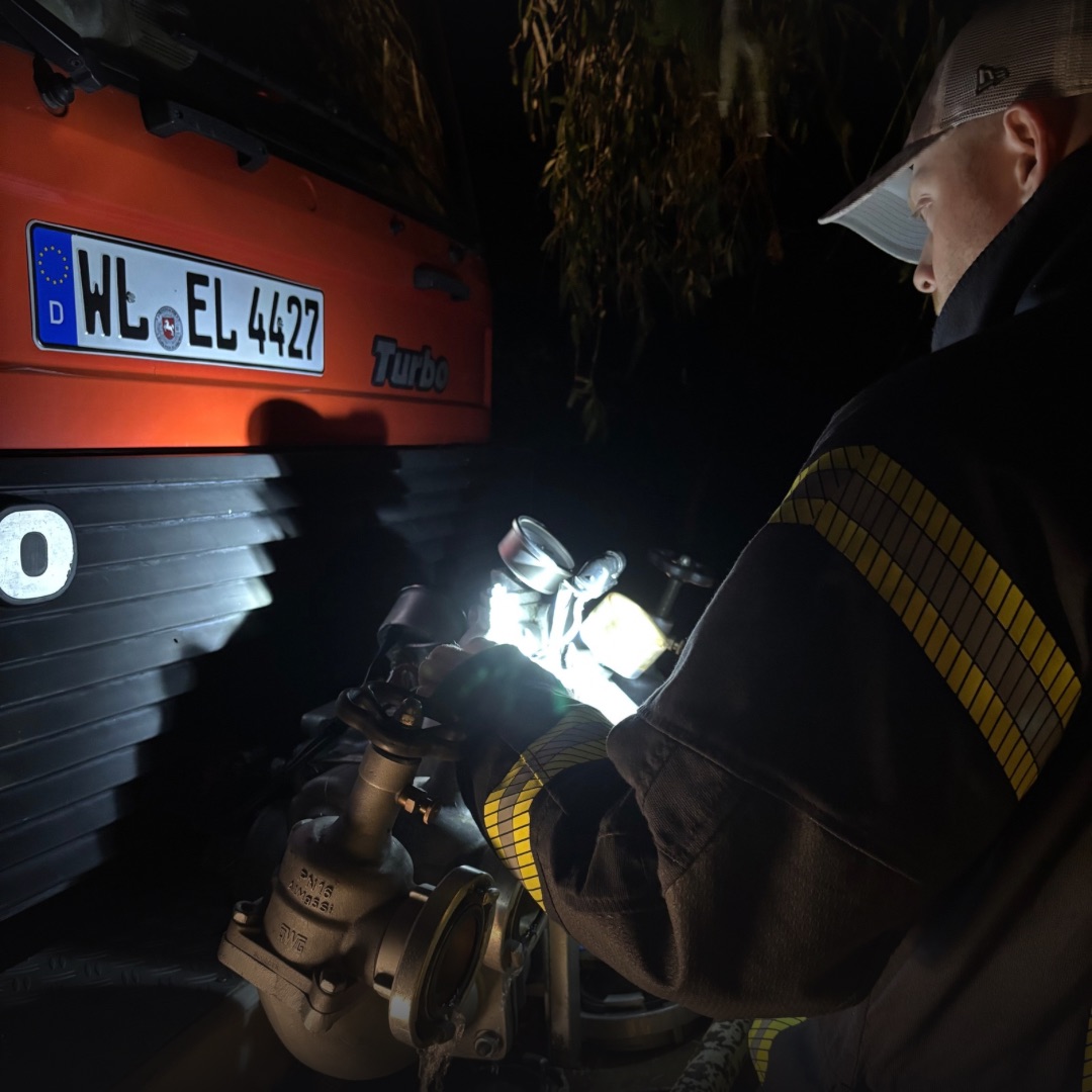 Die Vorbaupumpe eines Löschfahrzeugs