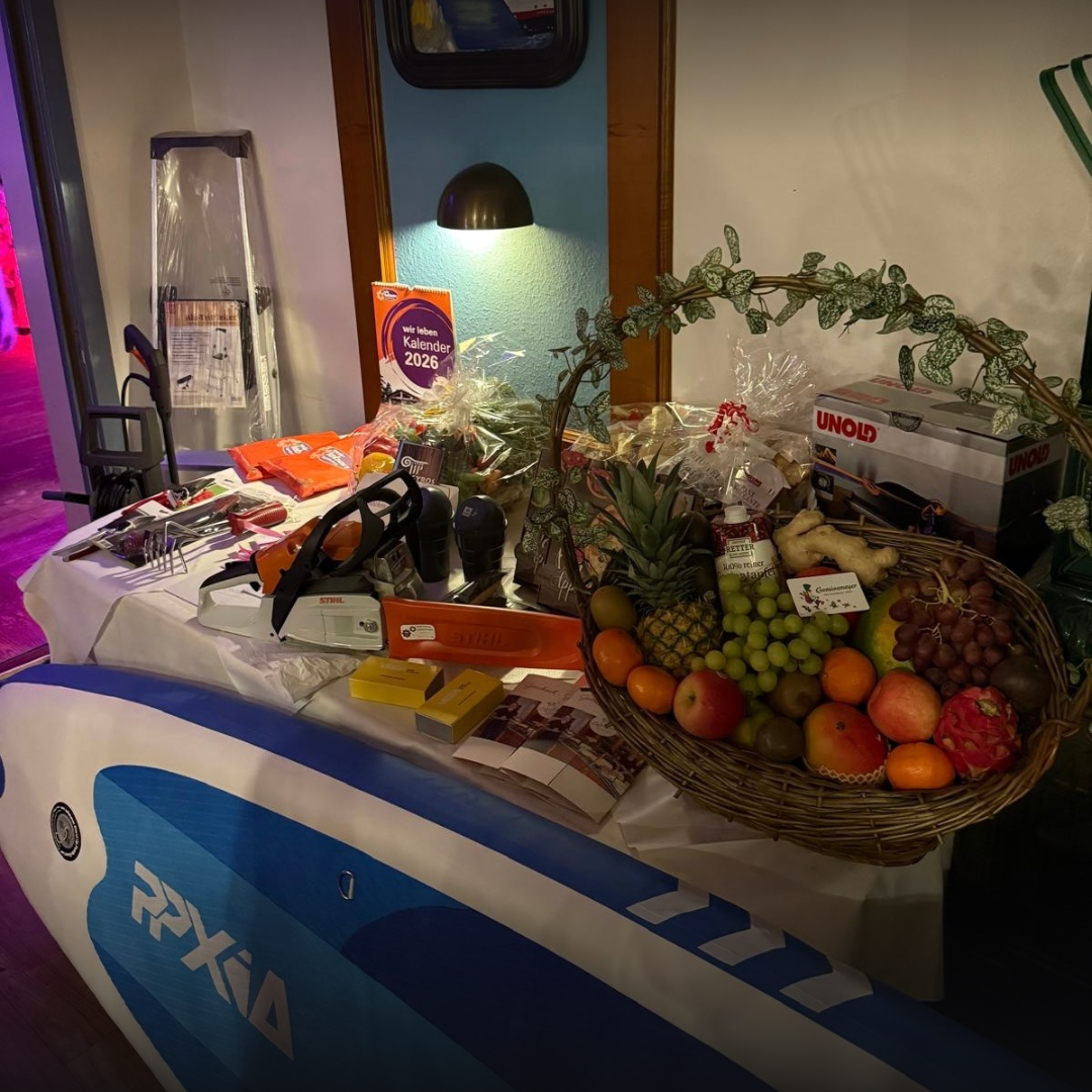 Preise für eine Tombola