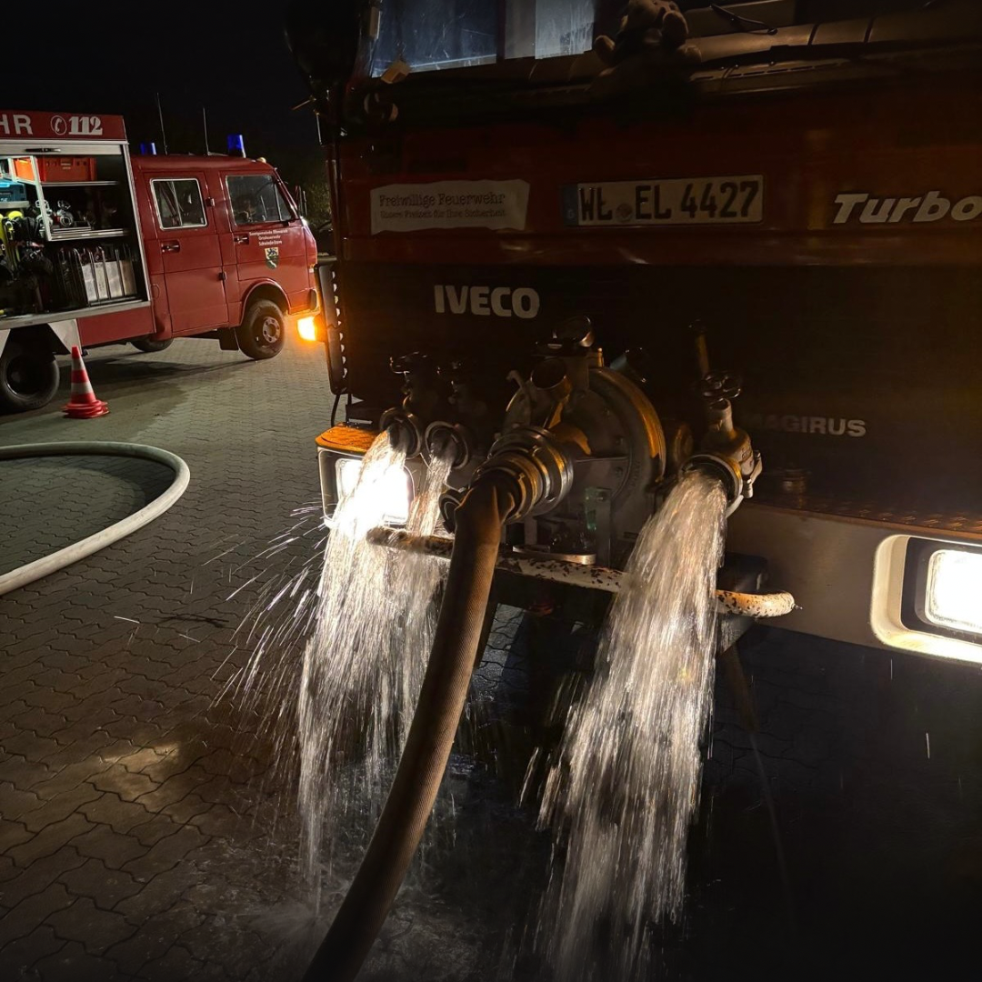 Die Vorbaupumpe eines Löschfahrzeugs
