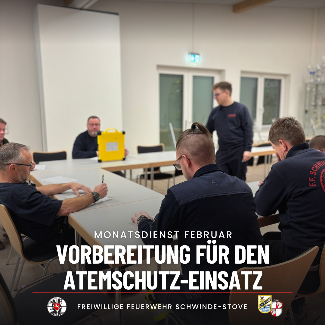 Theoretische Unterweisung der Atemschutzüberwachungstafel