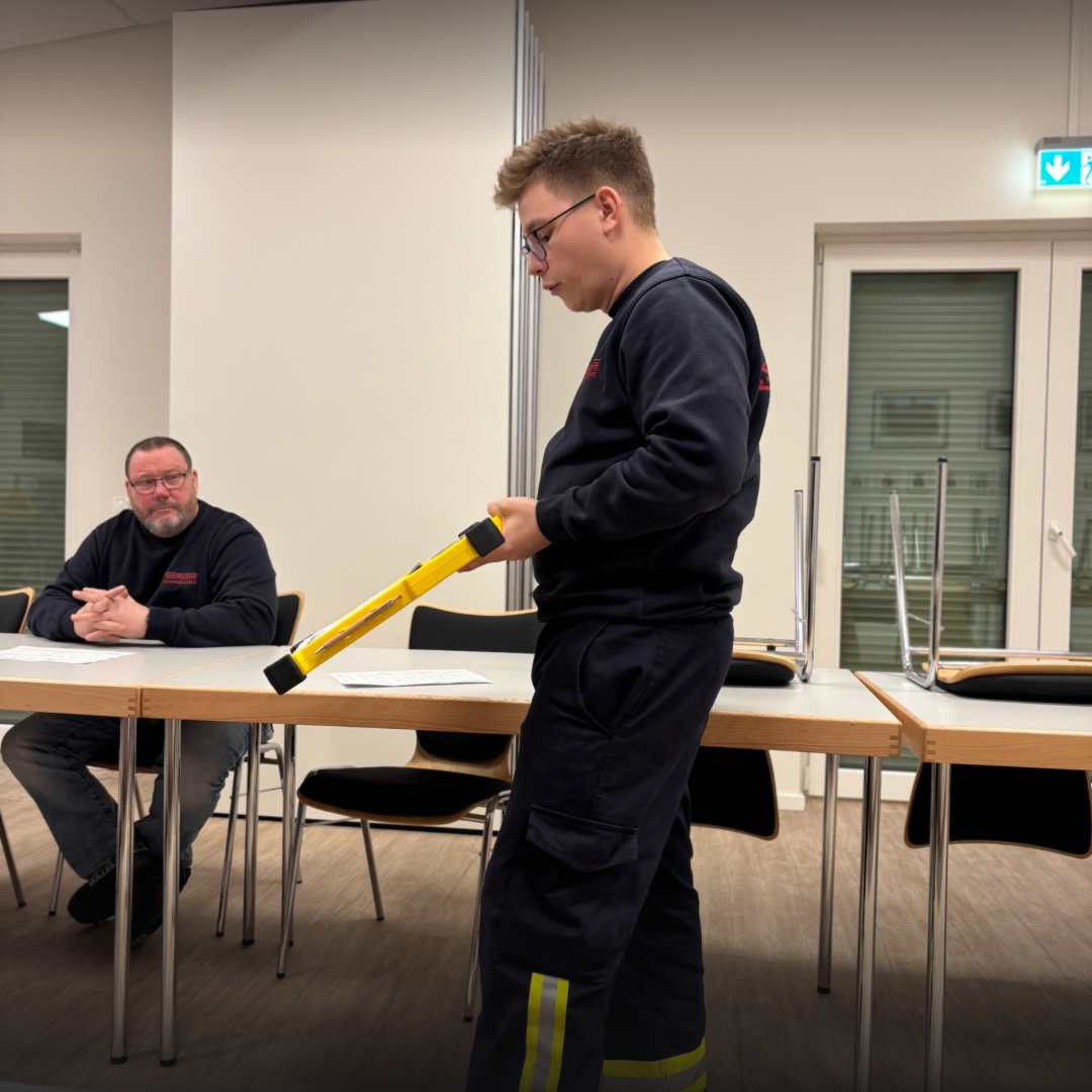 Theoretische Unterweisung der Atemschutzüberwachungstafel