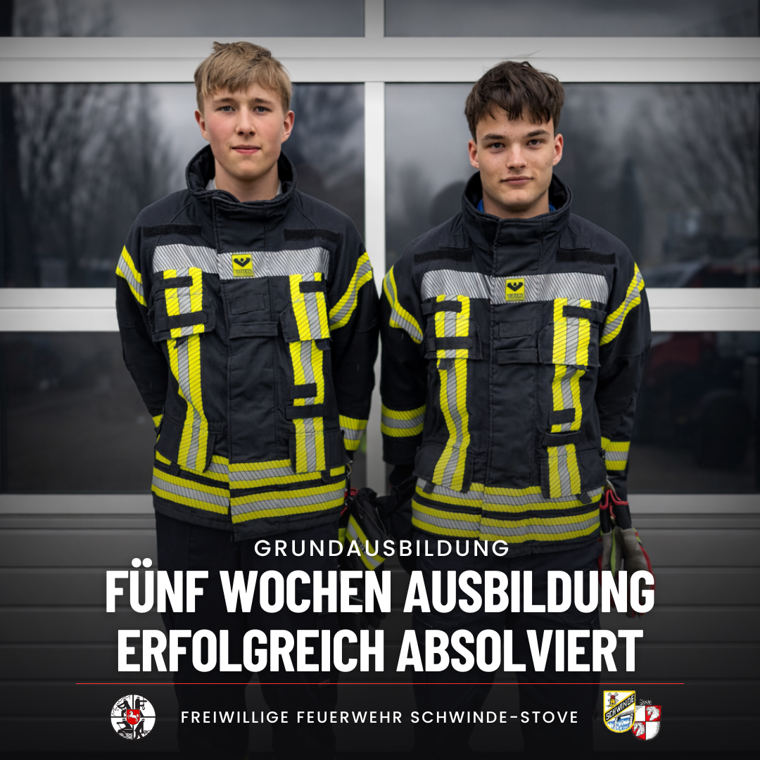 Neue Anwärter der FF Schwinde-Stove