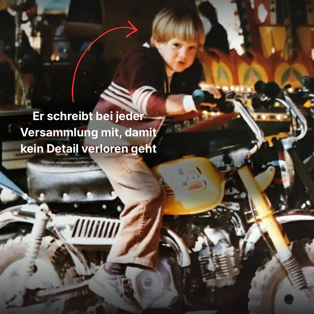 Schriftwart Christian Wolter früher