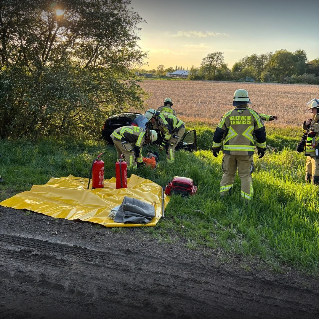 Geräteablage bei einem Verkehrsunfall