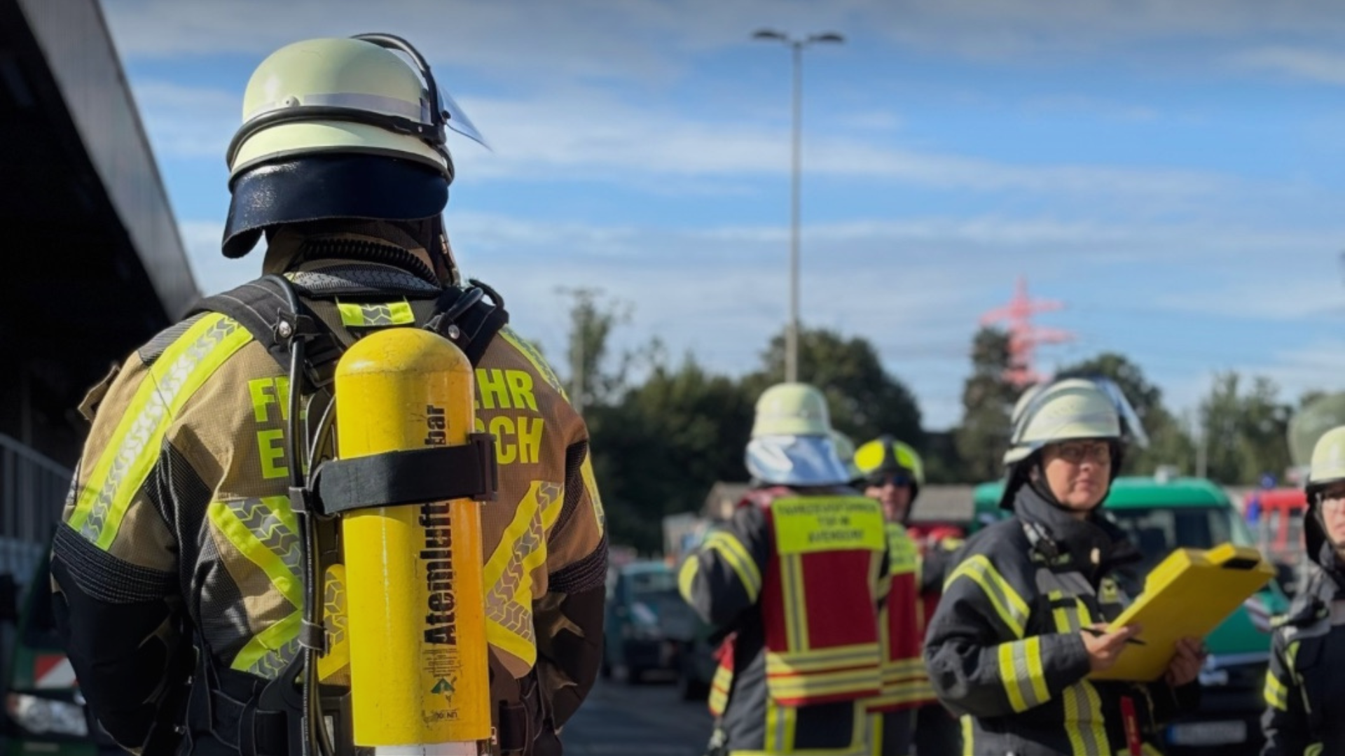 Feuerwehrleute im Einsatz