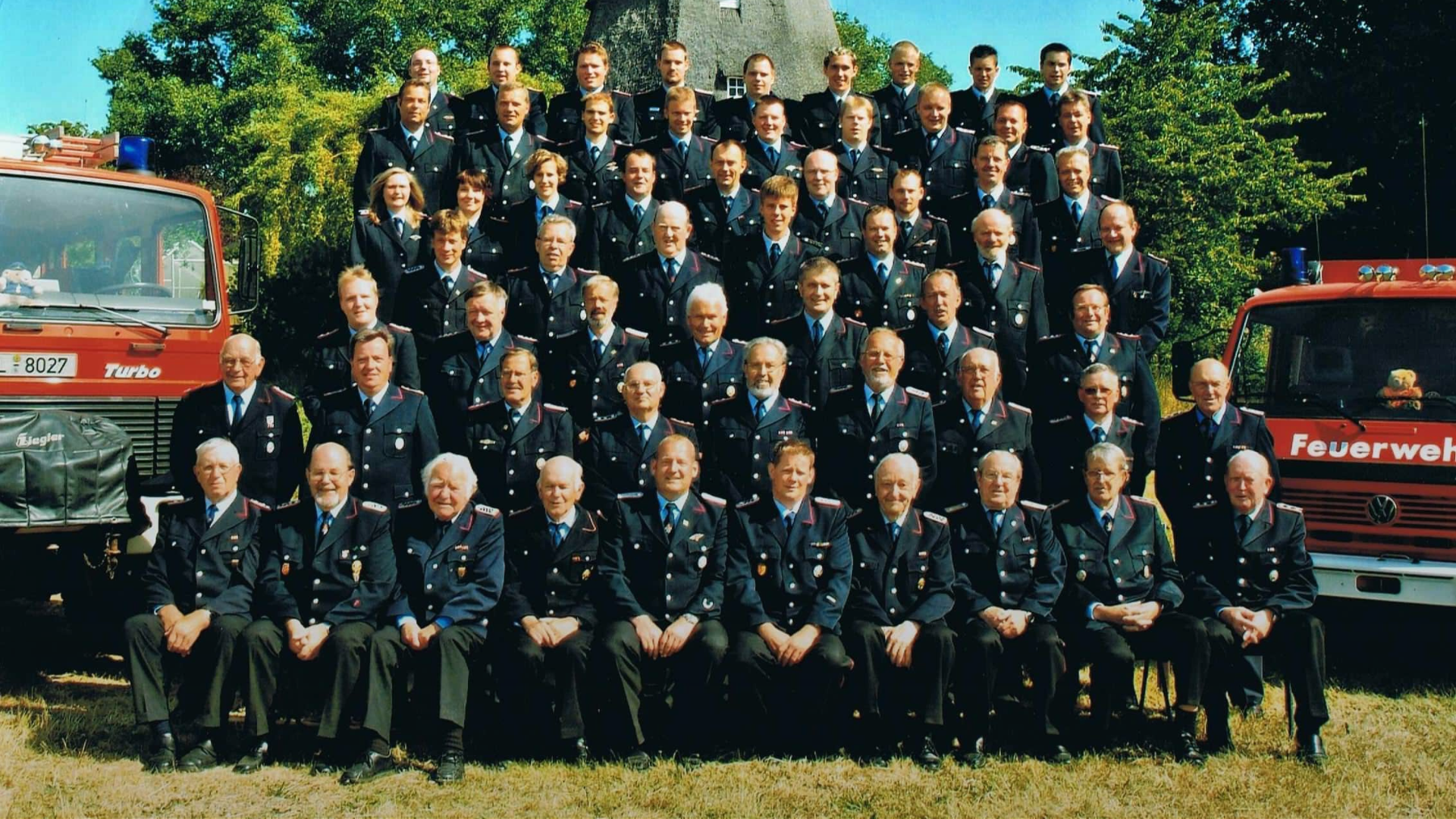 Die Mannschaft der Feuerwehr Schwinde-Stove