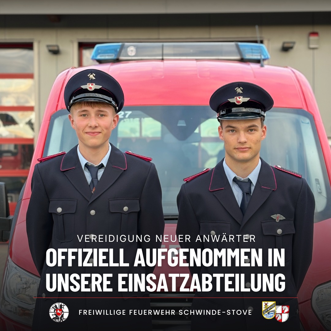 Jost und Henric bei der Vereidigung