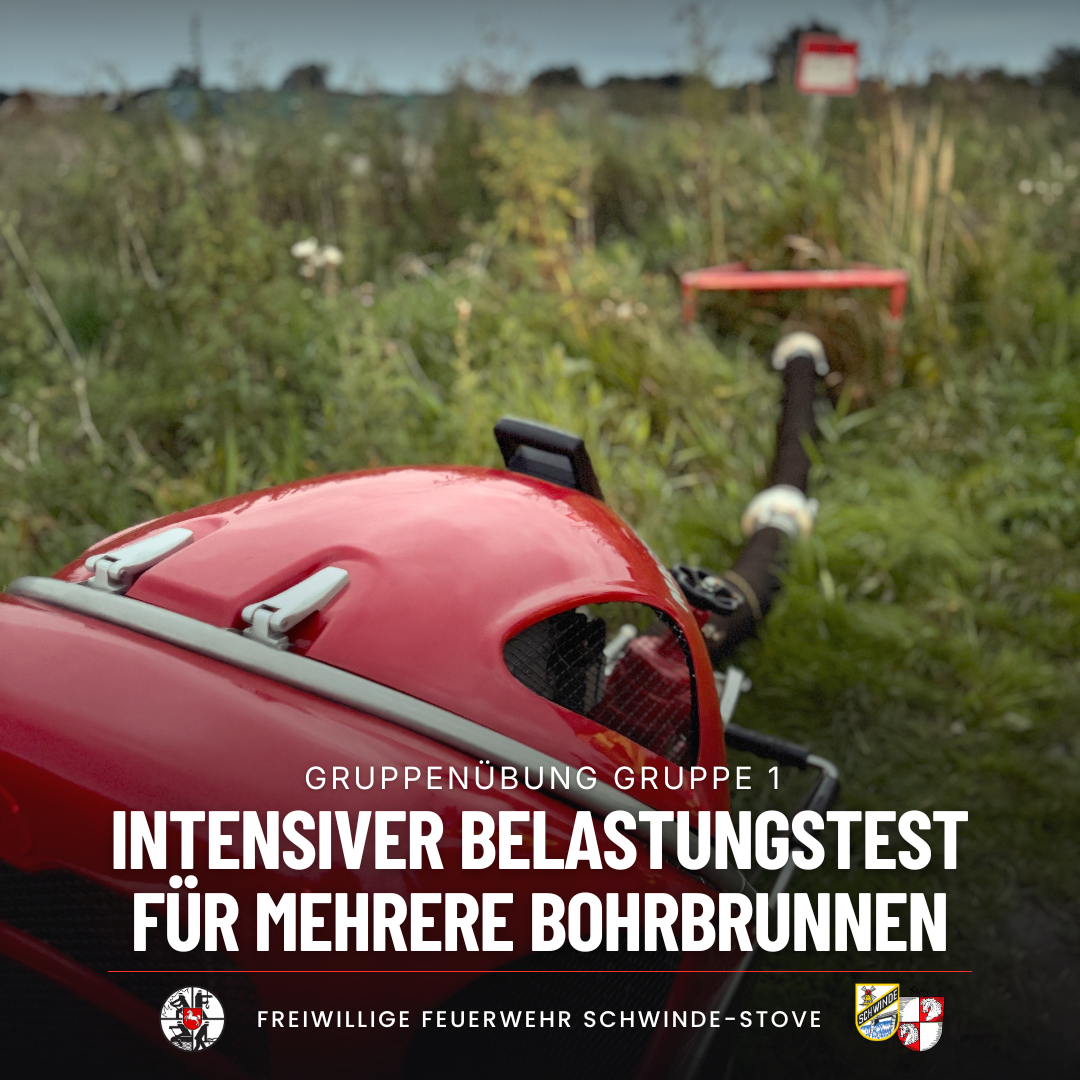 Bohrbrunnen im Belastungstest
