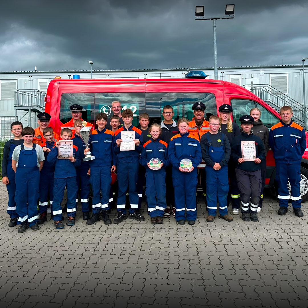 Leistungsvergleichseinheit und Jugendfeuerwehr des FF Schwinde-Stove beim Gemeindefeuerwehrtag 2026 in Drennhausen-Elbstorf