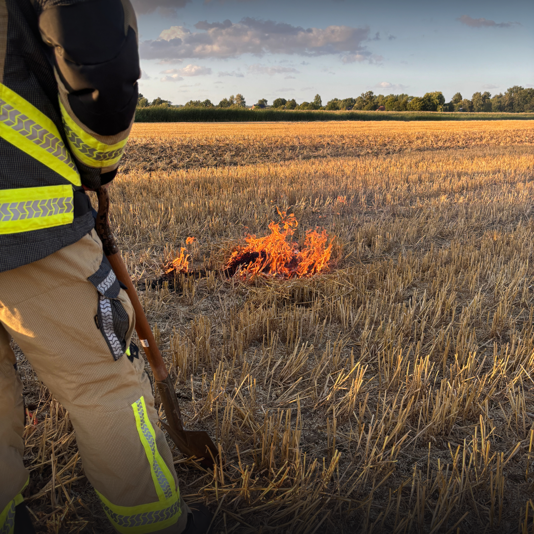 Feld beginnt zu brennen