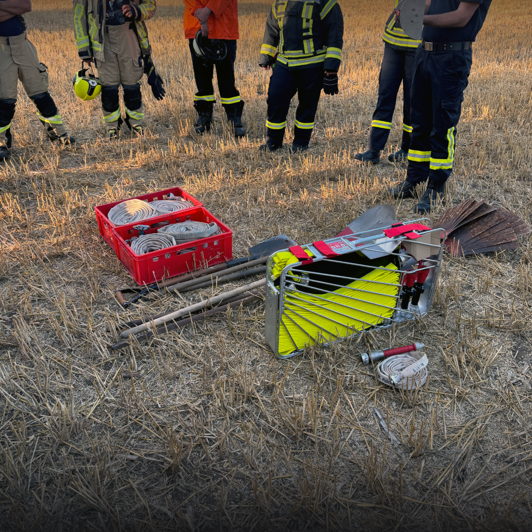 Equipment für die Bekämpfung von Feldbränden